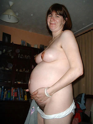 Chap-fallen matured pregnant nude photo
