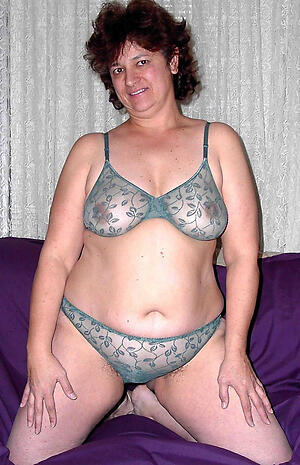 Comely lingerie mature